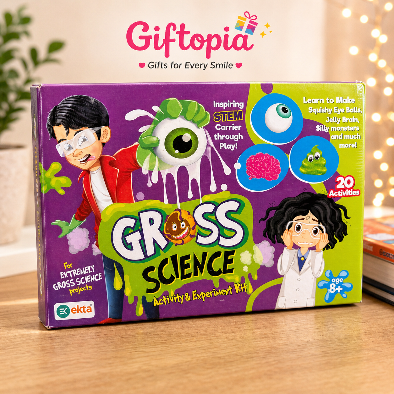Gross Science Activity Kit for Kids | DIY STEM Experiment Kit (20 Activities)