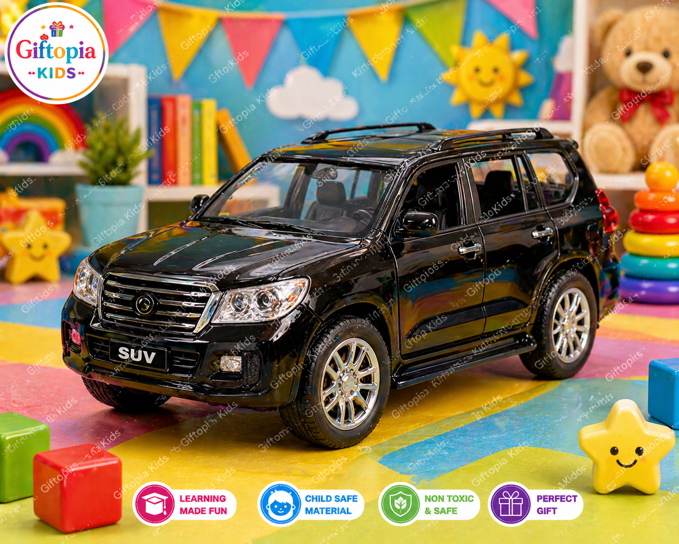 Luxury Black SUV Toy Car
