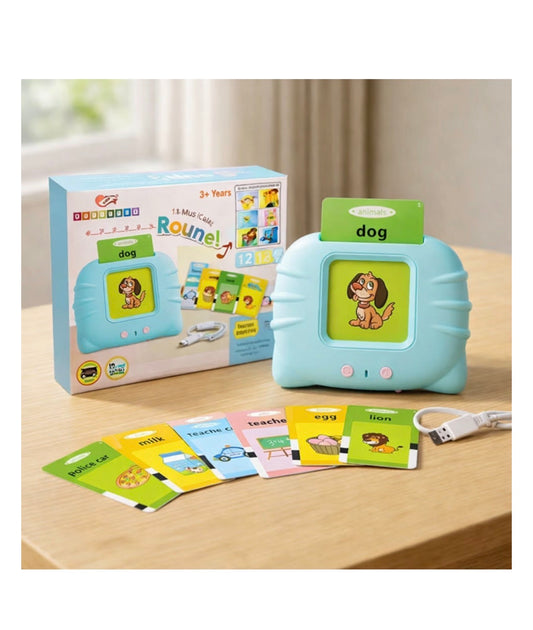 Kids Talking Flash Card Learning Device | Montessori Educational Toy | 112 Cards | Age 2+